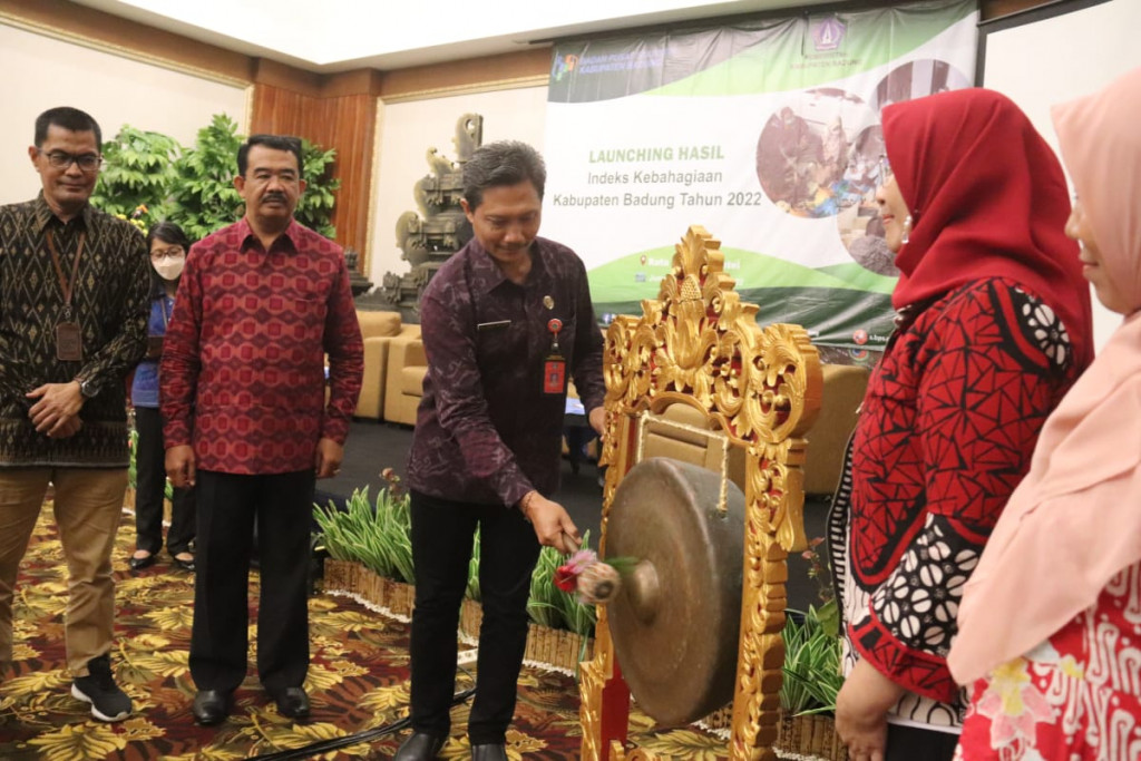 BPS Badung Gelar Launching Hasil Indeks Kebahagiaan Tahun 2022